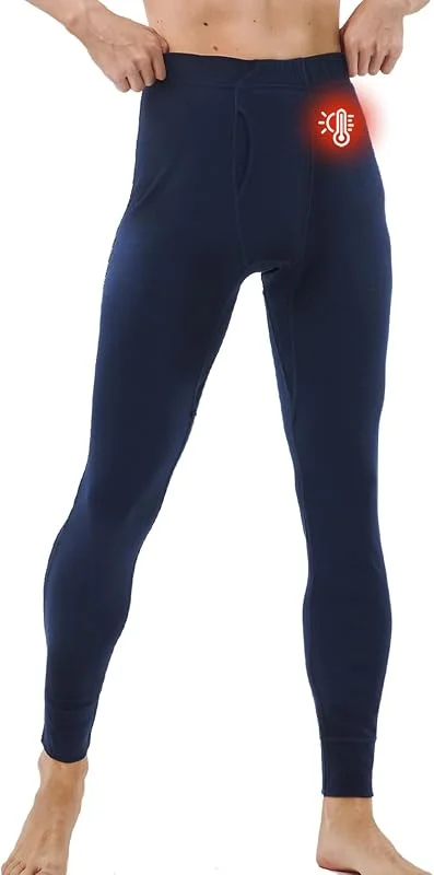 Merino Protect 100% sous Vetement Merinos Homme Pantalon Thermique Épais Doux Long sous-Vêtements pour Randonnée Safari — Vetements ski