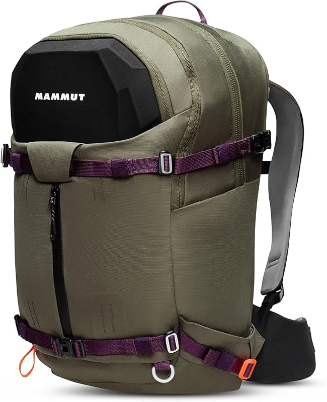 Mammut Sac à dos Nirvana 35 pour femme, Iguana, Noir (multicolore), 35 l — Equipement ski