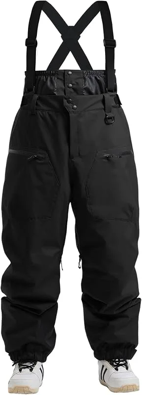 GSOU SNOW Homme Pantalon Ski Baggy 15K Imperméable Salopettes Bretelles — Vetements ski