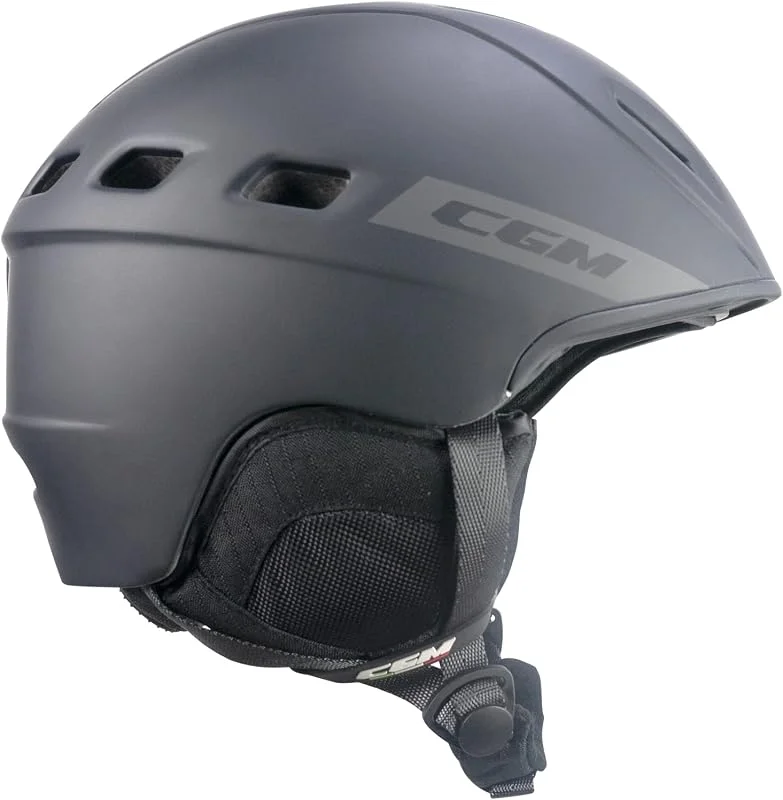 CGM Primo, Casque de Ski Mixte Adulte, Noir Mat, M (54-58cm) — Equipement ski