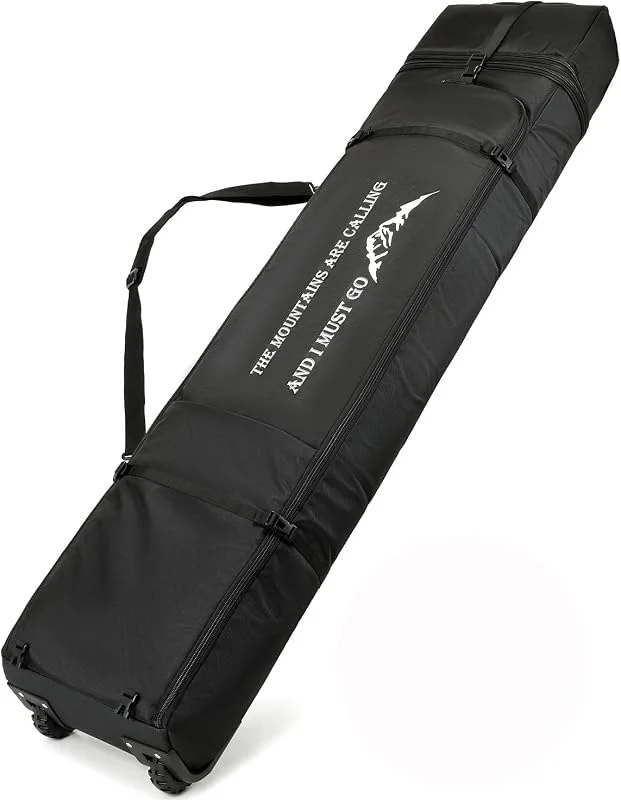 Housse de Snowboard 170cm avec Roues, Sac de Voyage rembourré — Equipement ski