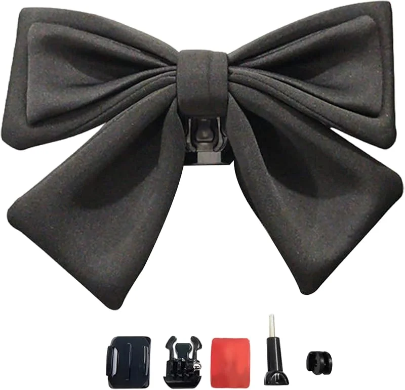 Décoration de Casque à Grand nœud en Tissu, Accessoire Mignon pour Casque de et Ski — Equipement ski