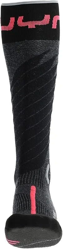 UYN Chaussettes de Ski ONE en Laine Mérinos et Natex, Thermorégulatrices avec Technologie Zerocuff, Tenue Parfaite et Confort — Vetements ski