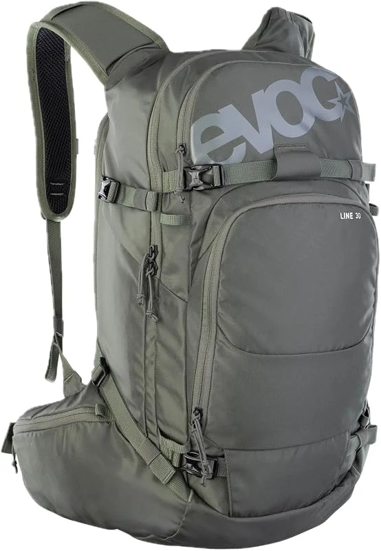 EVOC Sac à dos de ski LINE 30, olive foncé — Equipement ski