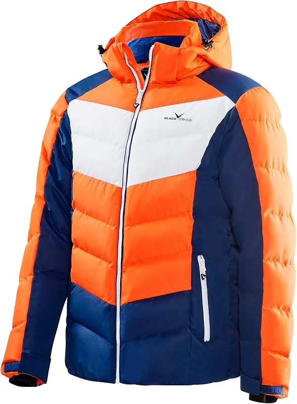 Black Crevice Veste de Ski pour Homme Veste de ski Homme — Vetements ski