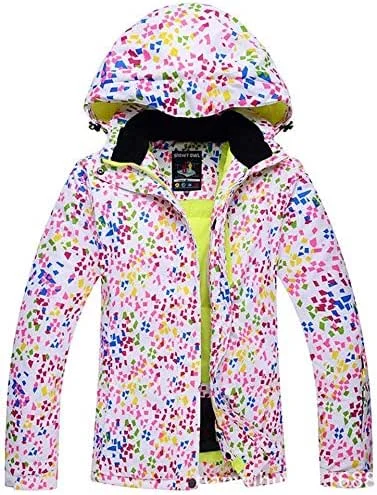 MU Veste de ski imperméable femmes coupe-vent imperméable'S Outdoor Ski Snowboard Manteau Veste de montagne Veste de pluie d'hiver, Multicolore, Grand — Vetements ski