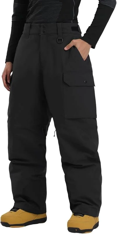 GSOU SNOW Pantalon De Ski Et Snowboard Femme Homme Regular Fit Taille Haute — Vetements ski