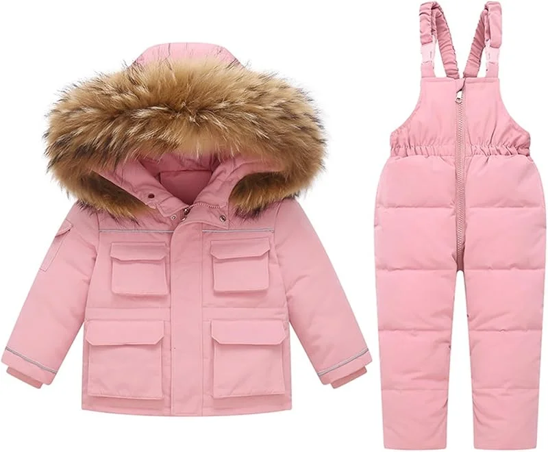Combinaison Neige Bébé Fille Garçon Infantile Garçon Fille Hiver Chaud Barboteuse Enfant Neige Porter Épais Tenues Barboteuse Combinaison Salopette Combinaison De Ski Enfant Fille — Vetements ski