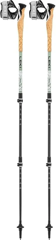 Leki Cross Trail Lite Carbon Bâtons de Golf Blanc, Noir Envy-Black 100-135 cm — Equipement ski