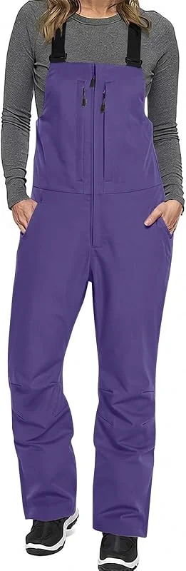 Generisch Salopette de snowboard isolée pour femme avec jupe pare-neige (violet, XXXL) — Vetements ski