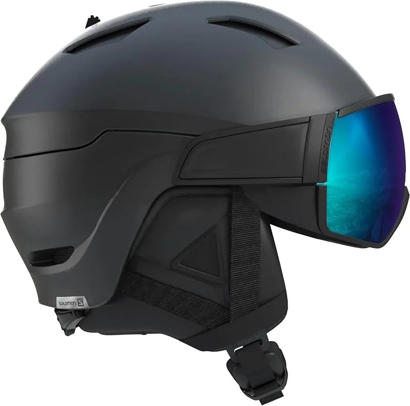 Salomon Driver S Casque de Ski Visière pour Homme, Idéal pour le Ski et le Snowboard — Equipement ski