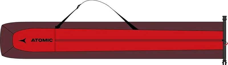 ATOMIC AL5038420 Housse de Ski réglable en Polyester Noir, Noir 210 x 34 cm — Equipement ski