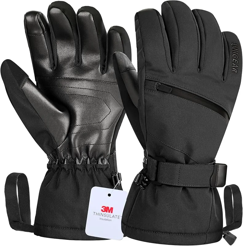 Unigear Gants de Ski Homme Femme Imperméables Antidérapants Snowboard — Vetements ski