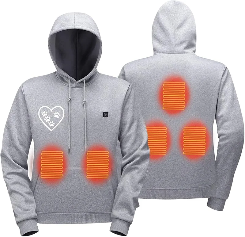 Gilet Chauffé Veste Chauffante USB Homme Femme Manteau Chaud Hiver Lavable Chauds Doudoune Sans Manche De Zones Et 3 Températures Pour Camping Le Ski En Plein Air — Vetements ski
