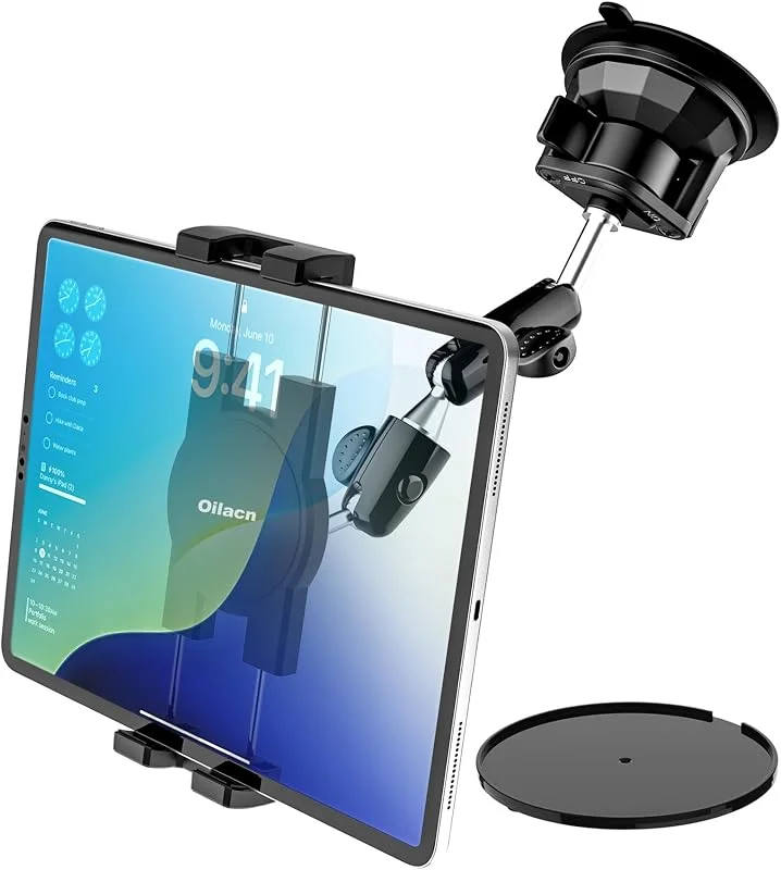 Oilcan Support Tablette Ventouse Forte, Support Tablette Voiture Avant — Equipement ski