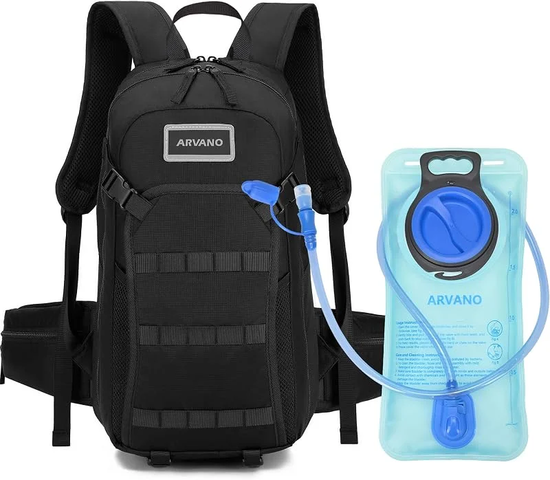 Sac à Dos d'hydratation 16L, Sac Vélo avec Poche à Eau 2L, Sac à Dos d'eau pour Randonnée Moto Ski Snowboard VTT pour Homme Femme — Equipement ski