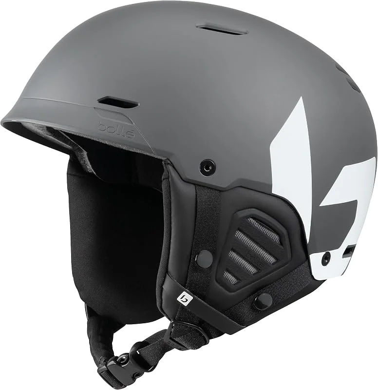 Bollé Casque de Ski Mute - Coque Robuste en ABS, Protection AViD EPS, Ajustement Click-to-Fit réglable, Ventilation optimisée, léger, Confortable et Compatible avec Le protège-Menton de compétition — Equipement ski
