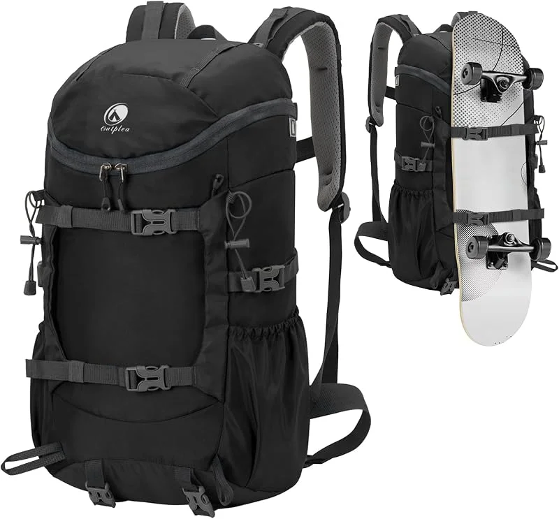 Sac a Dos Randonnée 30L, Léger Imperméable Sac a Dos Voyage, Sac à Dos Sport Quotidien Respirant pour Skateboard, Sac a Dos Loisir pour Camping Trekking — Equipement ski