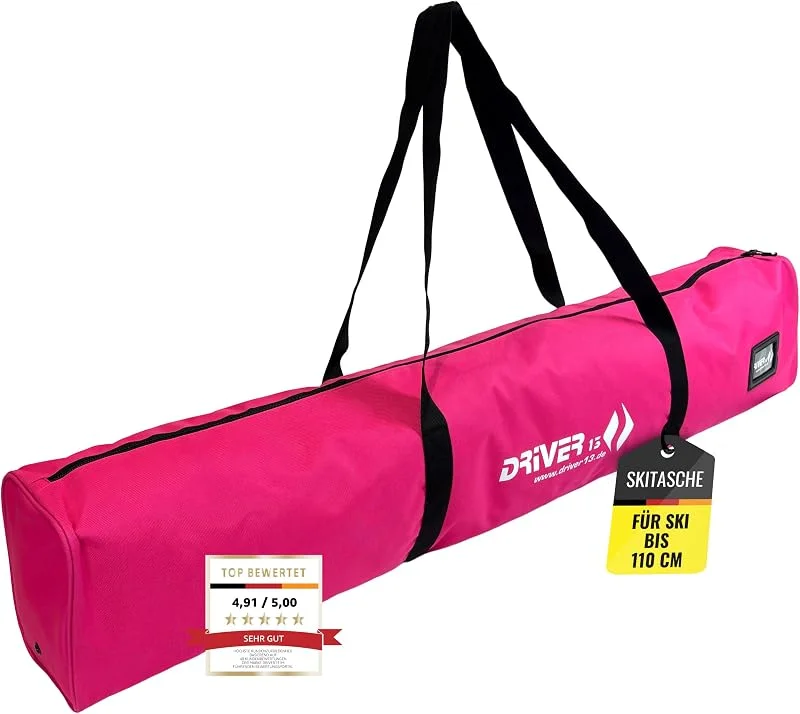 Driver13 Sacs à Skis pour Enfants Sacs à Skis 120 cm Enfant en Allemagne Designed (Rose) — Equipement ski