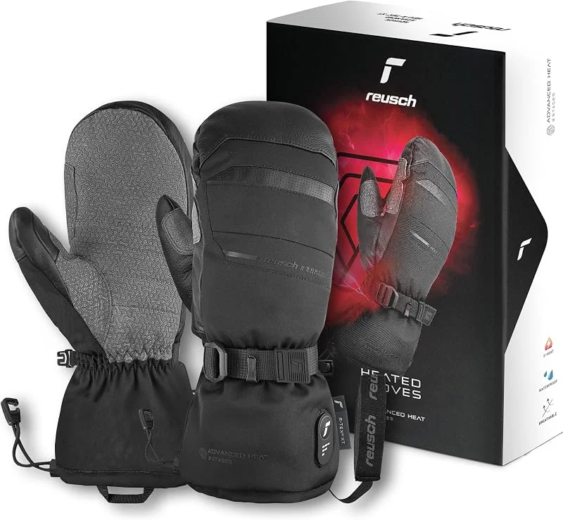 Reusch Moufles de Ski chauffantes Adultes, compatibles avec Les Smartphones — Vetements ski