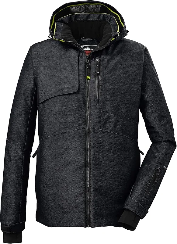 Killtec Ksw 237 Mn Veste fonctionnelle, veste de ski avec capuche zippée amovible et jupe pare-neige Homme — Vetements ski