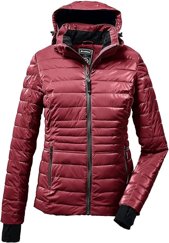 Killtec Ksw 283 Wmn Veste matelassée, veste de ski avec capuche amovible et jupe pare-neige Femme — Vetements ski