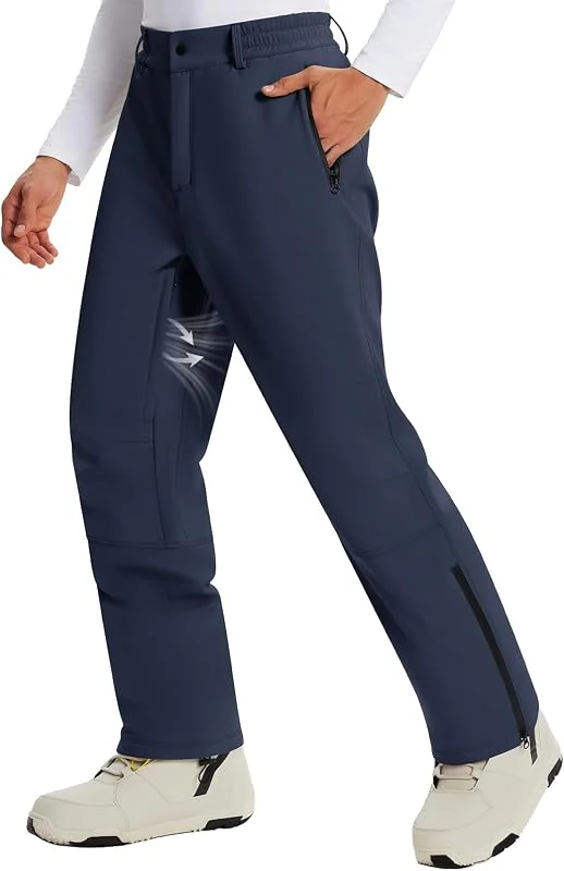 heekpek Pantalon Ski Homme, Imperméable Doublé Polaire pour Snowboard — Vetements ski