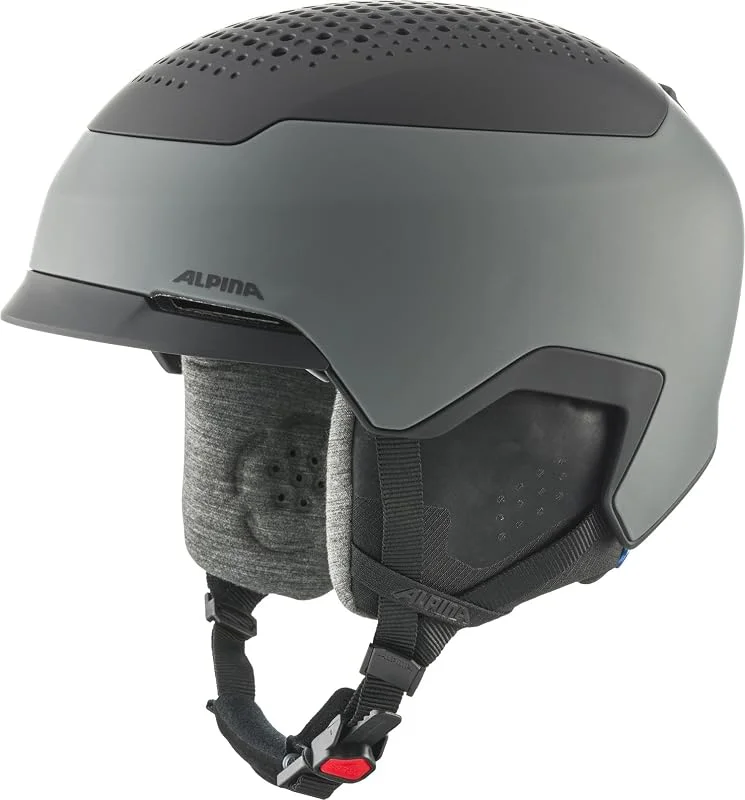 ALPINA Gems Casque de Ski Unisexe pour Adulte Gris Midnight-Grey Black Mat 55-59 — Equipement ski