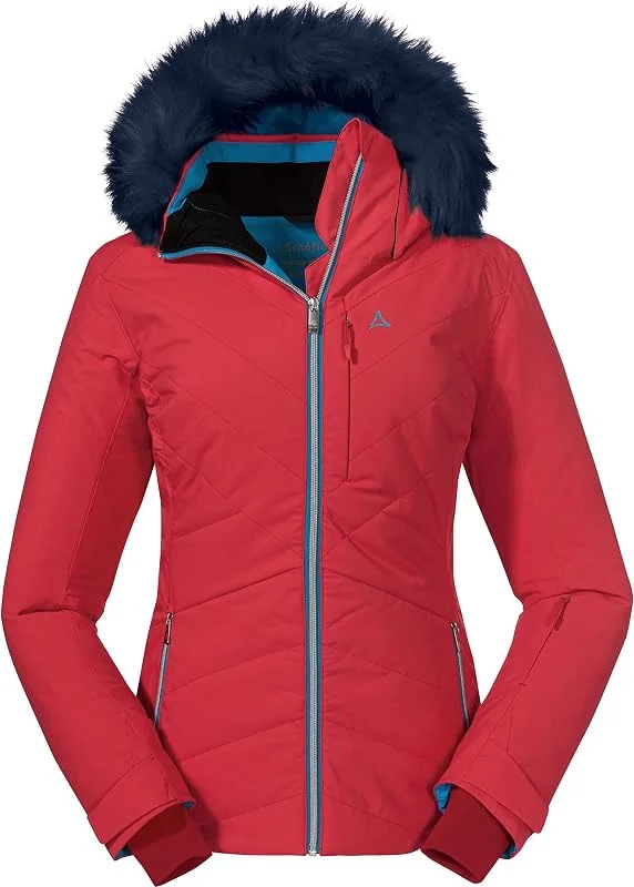 Schöffel Veste de Ski Valisera L Veste de ski coupe-vent et imperméable, veste d'extérieur chaude et respirante avec rembourrage PrimaLoft Eco Femme — Vetements ski