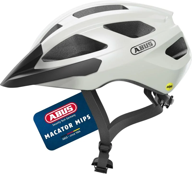 ABUS Casque de vélo de Route Macator MIPS - Casque de vélo pour débutants avec visière - Convient pour Les porteurs de Tresses - pour Homme et Femme — Equipement ski