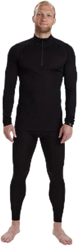 Deerhunter Quinn Merino ½-Zip Undershirt Black Oak — Vetements ski
