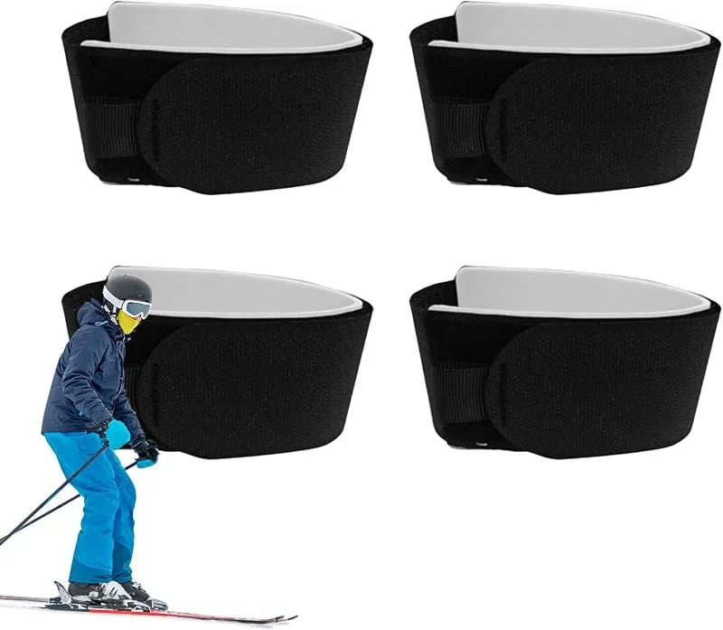 Sangles de Ski Porte-Équipement Lot de 4 Fixations Ajustables avec Mousse — Equipement ski