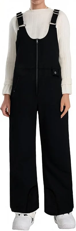 Generisch Pantalon de snowboard - Pantalon de ski pour homme et femme - Avec bretelles - Imperméable - Baggy - Grandes tailles - Pantalon de ski pour homme - Chaud - Pantalon de jogging - Pantalon de — Vetements ski