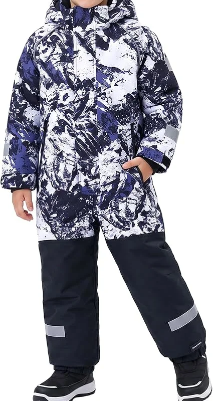 Gogokids Combinaisons de Neige pour Enfants, Combinaisons de Ski Une Pièce Imperméables pour Garçons et Filles, Salopettes Chaudes, Âge 4-7 Ans — Vetements ski