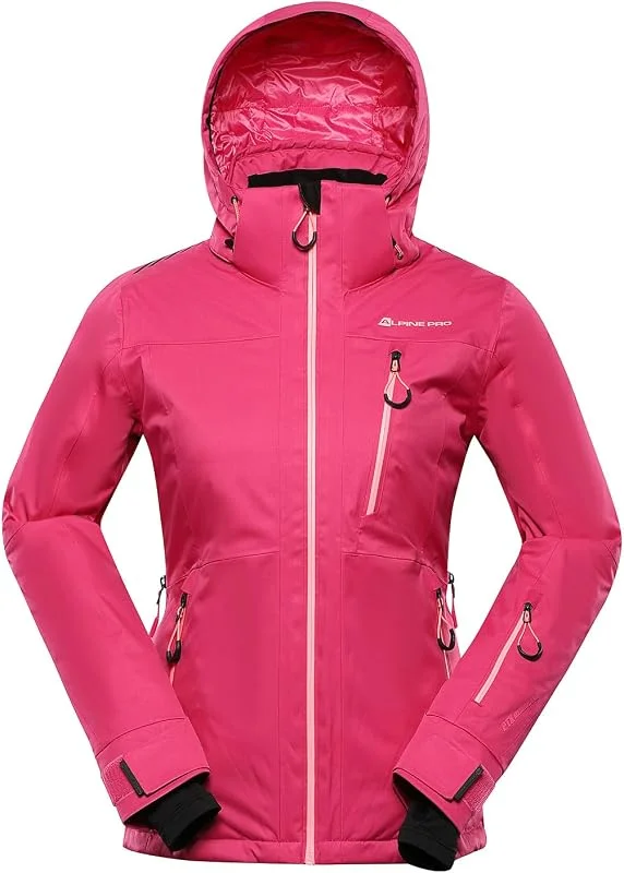 ALPINE PRO REAMA Veste de ski avec capuche, veste de snowboard, veste extensible, veste d'hiver, veste d'extérieur, veste de randonnée, veste pour la montagne, veste imperméable et respirante, veste — Vetements ski