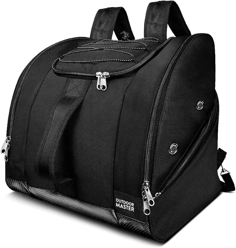 OutdoorMaster Sac pour Chaussures de Ski et Snowboard de 50 l, idéal pour Les Voyages, avec extérieur et Base imperméables, pour Hommes, Femmes et Adolescents — Equipement ski