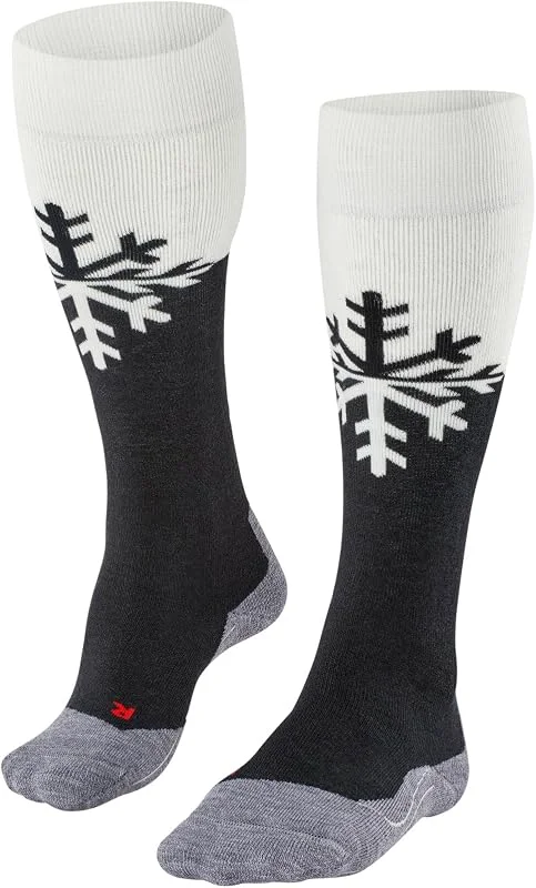 FALKE SK2 Intermediate W KH laine chaudes épaisses 1 paire, Chaussettes de ski Femme, Noir (Black-Mix 3010), 37-38 — Equipement ski