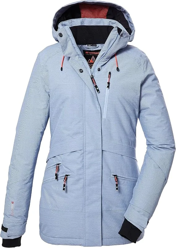 Killtec Ksw 110 Wmn Ski Jckt Veste de ski, veste fonctionnelle avec capuche amovible et jupe pare-neige Women´s — Vetements ski