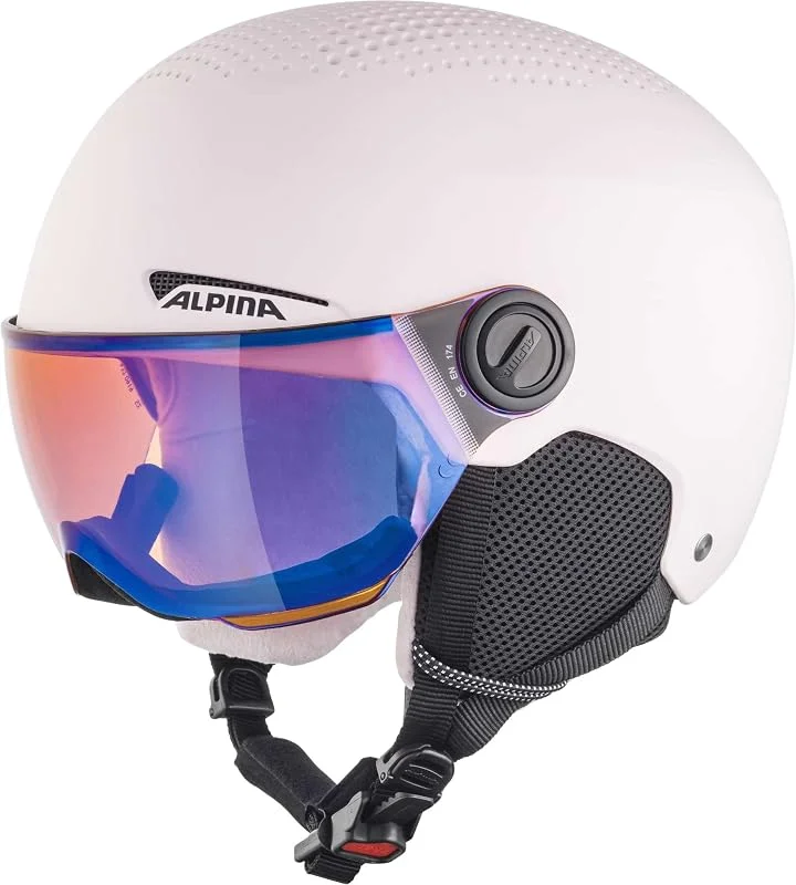 Alpina ZUPO JR Visor Q-Lite Helm 2025 Rose Matt — Equipement ski