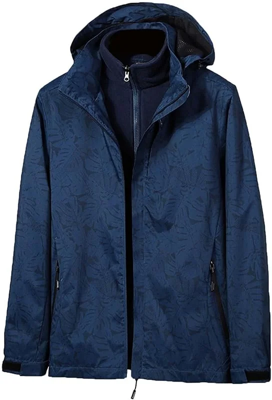 Veste 3 en 1 deux pièces pour homme en velours d'automne et d'hiver, épaisse, chaude, coupe-vent, alpinisme et ski, vêtements de sport Softshell pour homme — Vetements ski