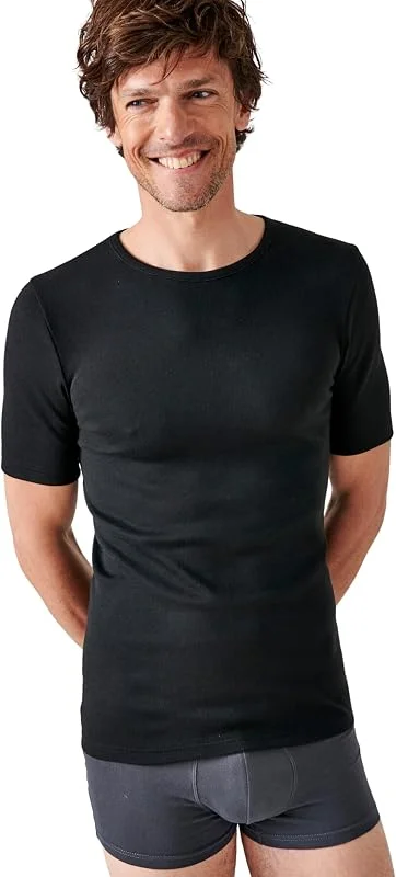 Damart T- Shirt Thermolactyl Manches Courtes Maille Interl Haut Thermique Homme — Vetements ski