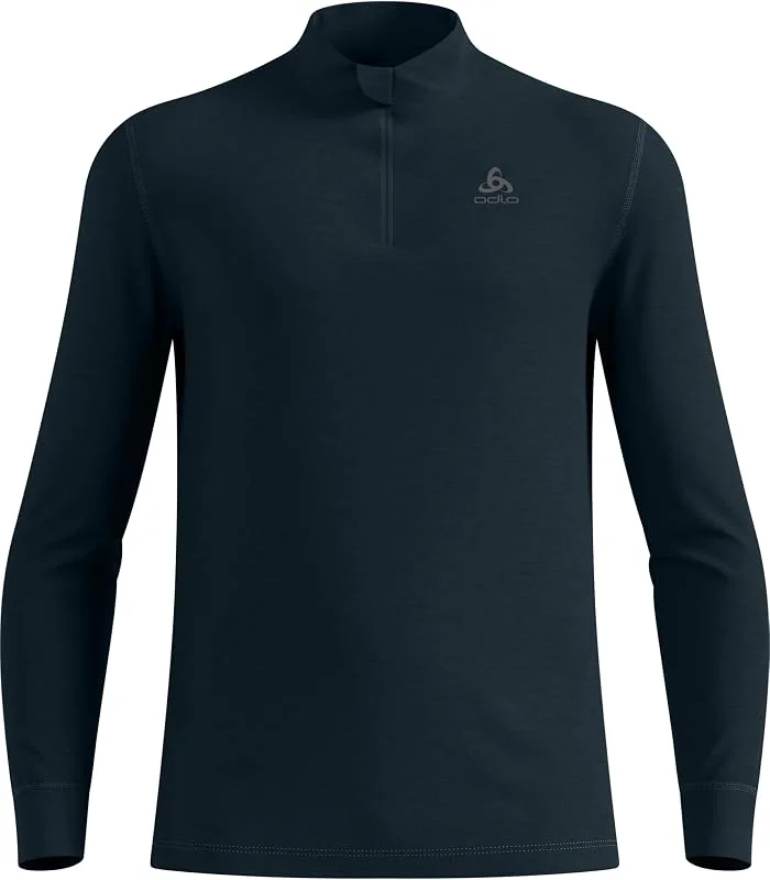 Odlo Homme Merino 200 Turtle Neck Zip T-Shirt Long — Vetements ski