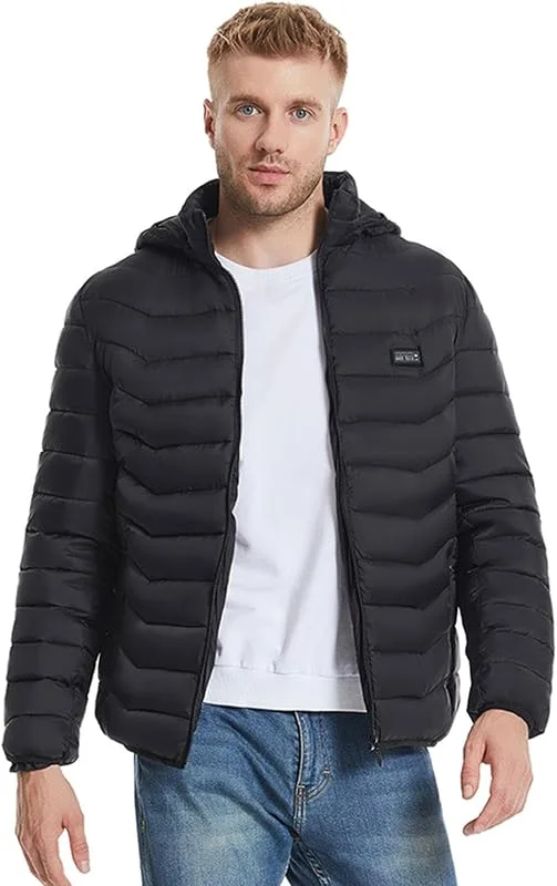 Veste chauffante, veste électrique – Vestes d'hiver chaudes, chauffe-corps avec recharge USB, vestes de ski pour homme, veste chauffante USB à chauffage rapide pour escalade et camping — Vetements ski