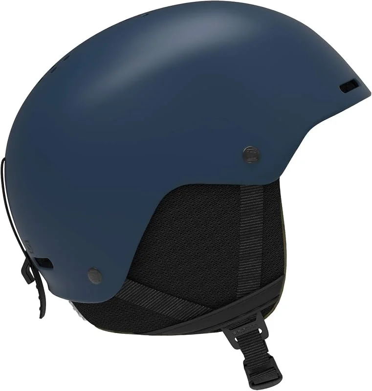 Casque de Ski et de Snowboard pour Hommes Salomon, Coupe Ajustable, Taille S, Tour de tête 53-56 cm, Brigade+, Bleu (Denim foncé), L41162000 — Equipement ski