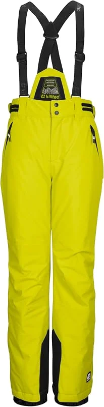 killtec Ksw 214 Bys Ski Pnts - Pantalon de Ski, Fonctionnel avec bavette Amovible, Protection des Bords et Jupe Pare-Neige - Skihose - Garçon — Vetements ski