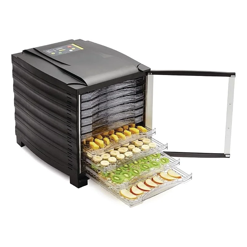 Buffalo Déshydrateur 10 plateaux avec minuterie et porte 480 x 362 x 415 mm — Equipement ski