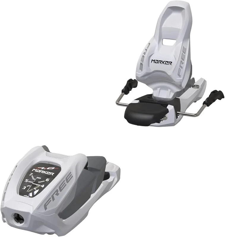 Marker - Fixations De Ski Free 7 95mm White Silver - Homme - Taille Unique - Blanc — Equipement ski
