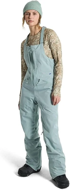 Burton - Salopette De Ski, Snow Reserve Stretch Bib Petrol Green Femme - Femme - Vert — Vetements ski