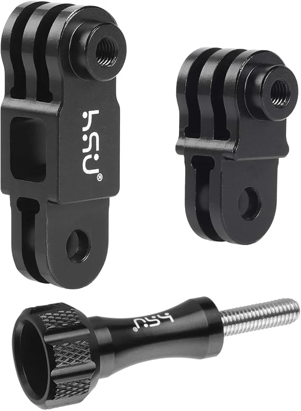 HSU Bras d'Extension GoPro, Support d'Extension Ajustable en Alliage d'Aluminium pour Les Caméras d'action Hero 12, 11, 10, 9, 8, 7, 6, 5, 4, 3 — Equipement ski