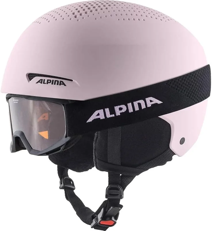 ALPINA ZUPO Set (+Piney) – Ensemble de lunettes de ski et casque de ski de qualité supérieure, sûr et robuste pour enfants — Equipement ski